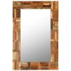 Wall Mirror Solid Reclaimed Wood 23.6"x35.4"