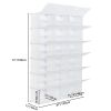 12-Tier Portable 72 Pair Shoe Rack Organizer 36 Grids Tower Shelf Storage Cabinet Stand Expandable for Heels, Boots, Slippers, White