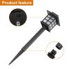 8pcs White LED Solar Lantern Torch Light Garden Landscape Lighting