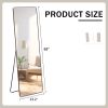 The 4th generation floor standing full-length mirror. wall mirror, bathroom makeup mirror, bedroom foyer, clothing store, wall mounted. 65 "* 23.2"