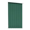 Garden Log Storage Shed Galvanized Steel 64.2"x32.7"x60.6" Green