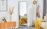 The 4th generation floor standing full-length mirror. wall mirror, bathroom makeup mirror, bedroom foyer, clothing store, wall mounted. 65 "* 23.2"